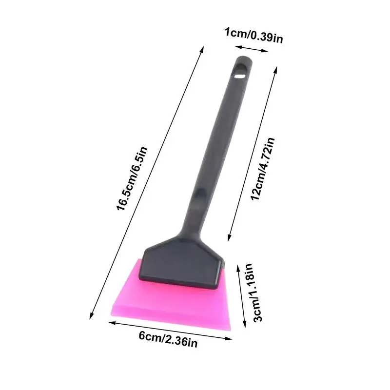 Small Window Tint Mirror Squeegee TPU Blade Scraper Car Corner Windshield Handheld Cleaning Tool Window Film Tinting scraper