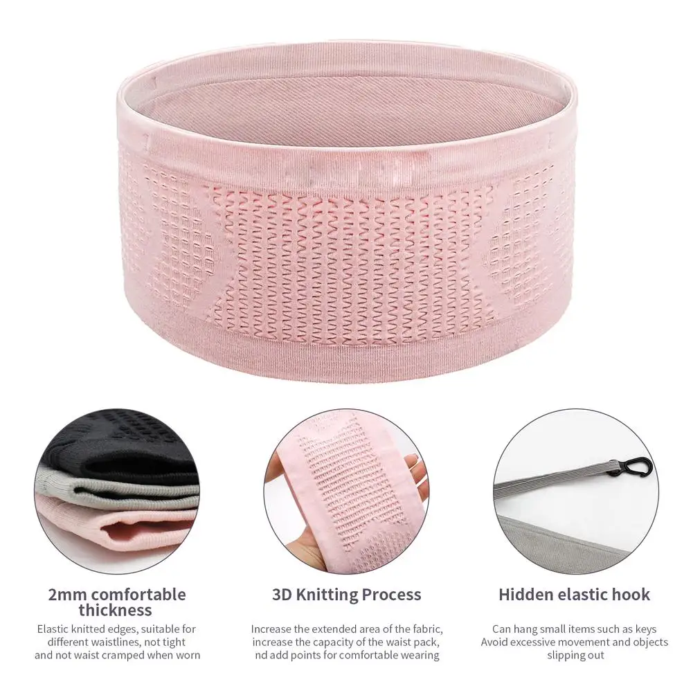 

Многофункциональная спортивная поясная сумка для мужчин и женщин, легкая дышащая вместительная эластичная Нескользящая сумочка на талию