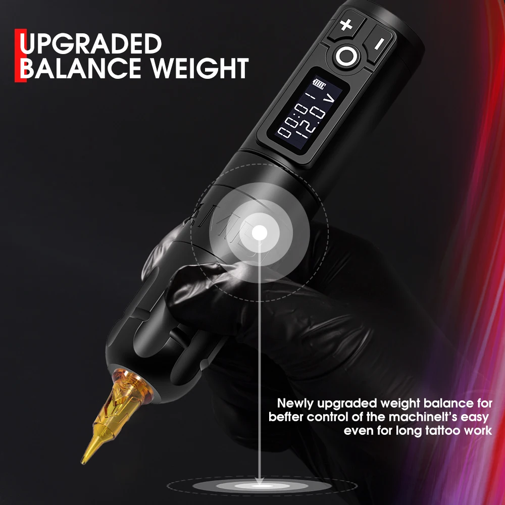 Dragonhawk Mast Tour Draadloze Pen Tattoo Machine - Zwart Dragonhawk Mast Tour Draadloze Pen Tattoo Machine - Zwart