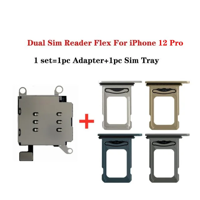 Repair Replacement Parts Dual Sim Card Reader Flex Cable For