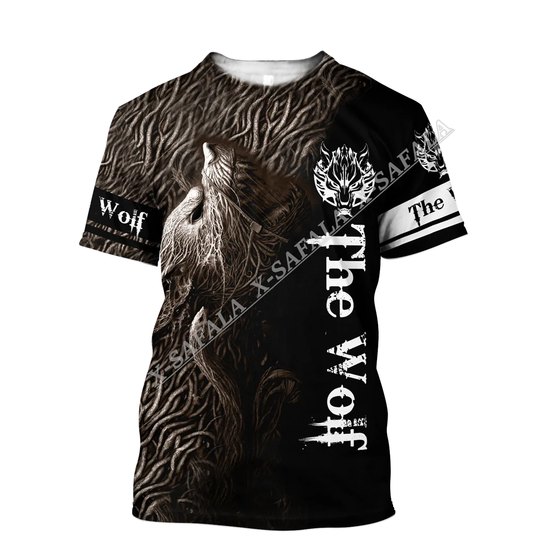 

Wolf Viking Skull 3D Printed High Quality Milk Fiber T-shirt Men Casual Top Breathable Quick Dry Summer