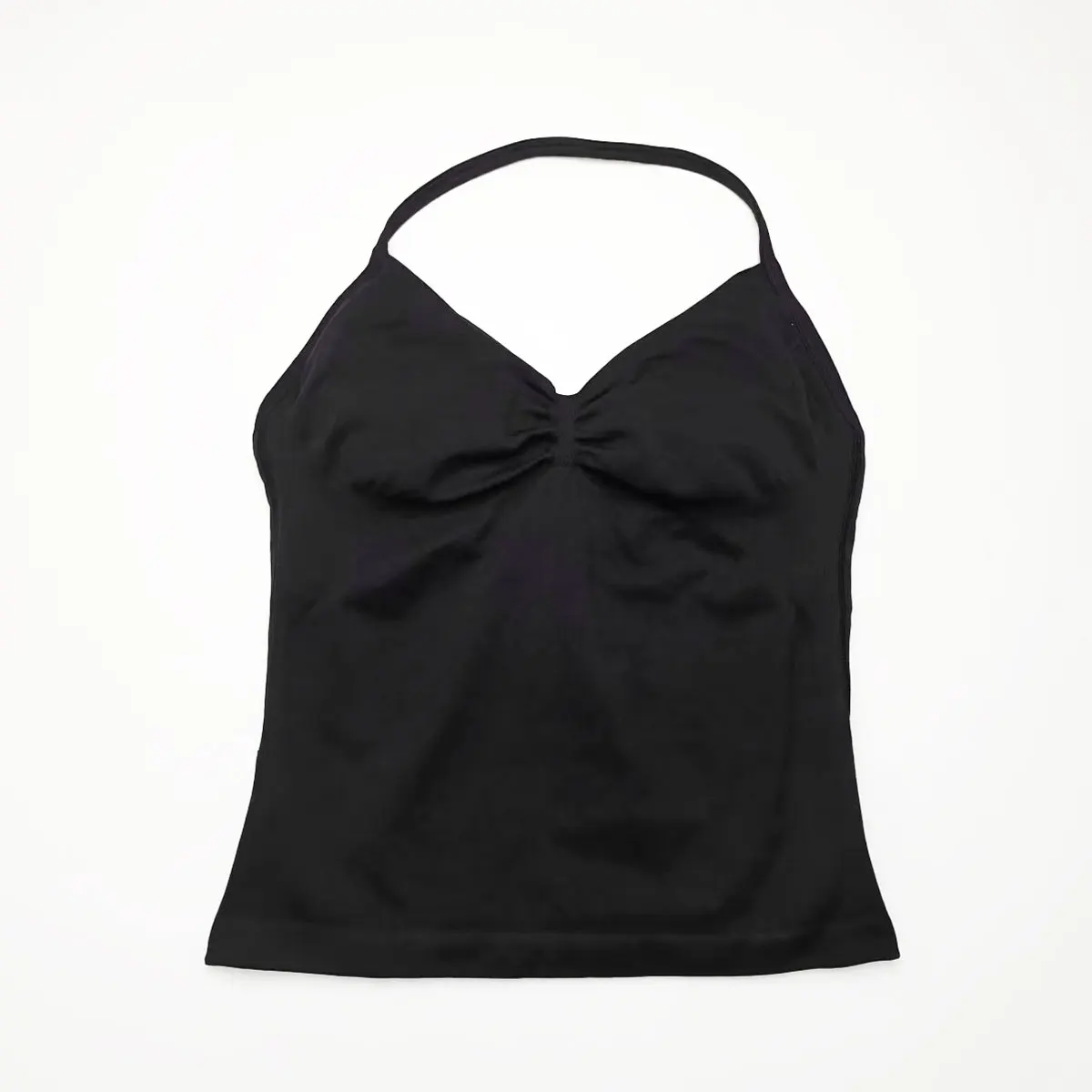 NCLAGEN Women's Strappy Yoga Vest - Impact Longline Sports Top with Stylish Back Design