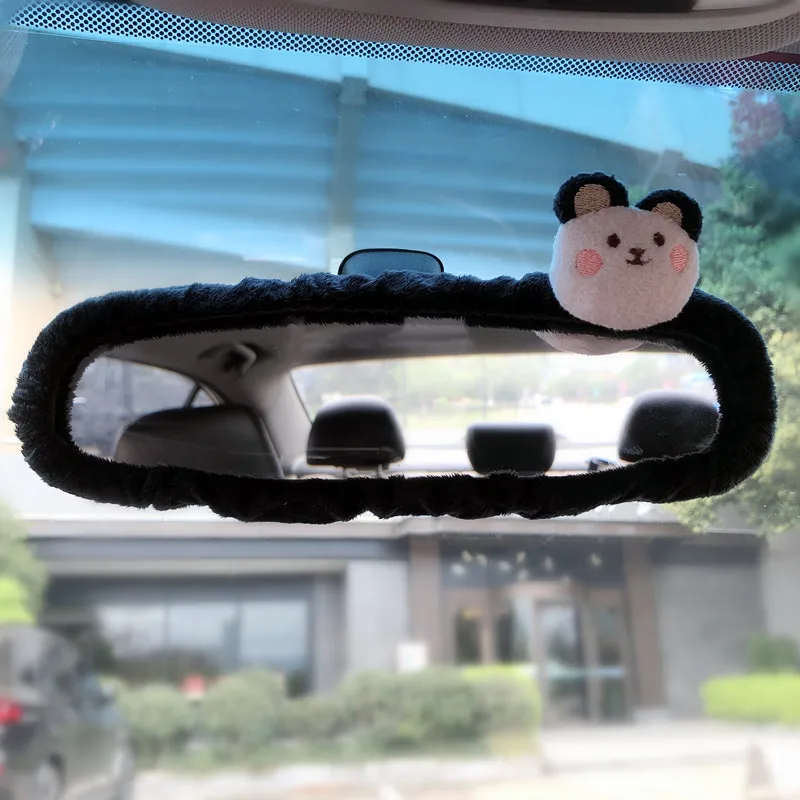 Car Rearview Mirror Cover Cartoon Reversing Decoration Car Accessories