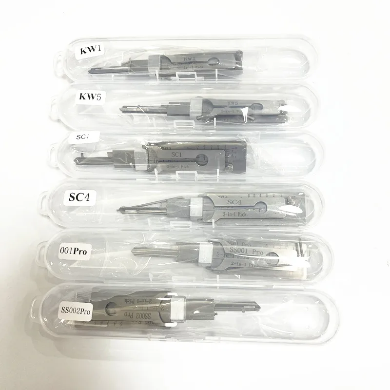 Lishi STYLE 2 in 1 Tool SC4 SS001 SS002 PRO KW1 KW5 SC1 Locksmith Tools for Home Door Civil Locks