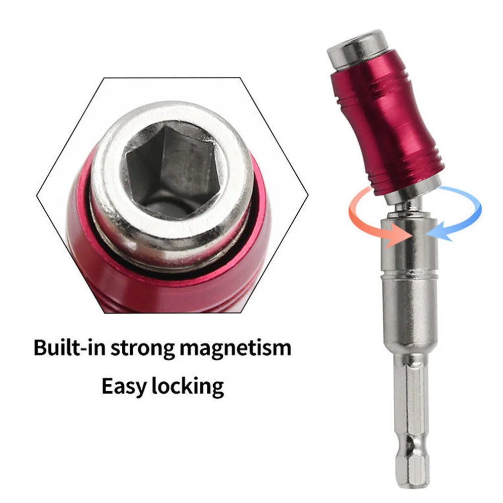Electric drill hexagonal handle magnetic quick release head lengthening connecting rod corner bend