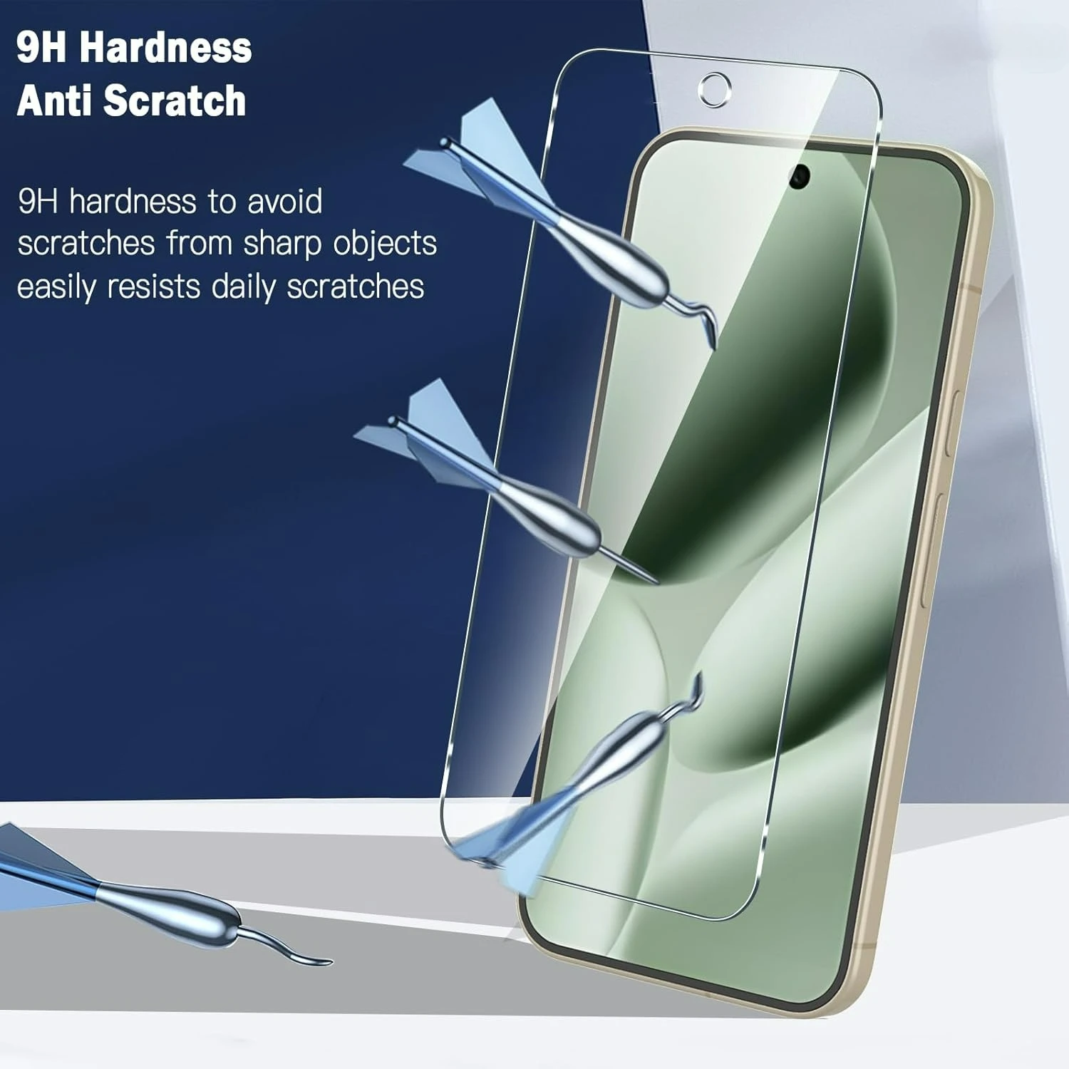 Premium Quality Scratchproof Tempered Glass Screen Protector - 3 Pack