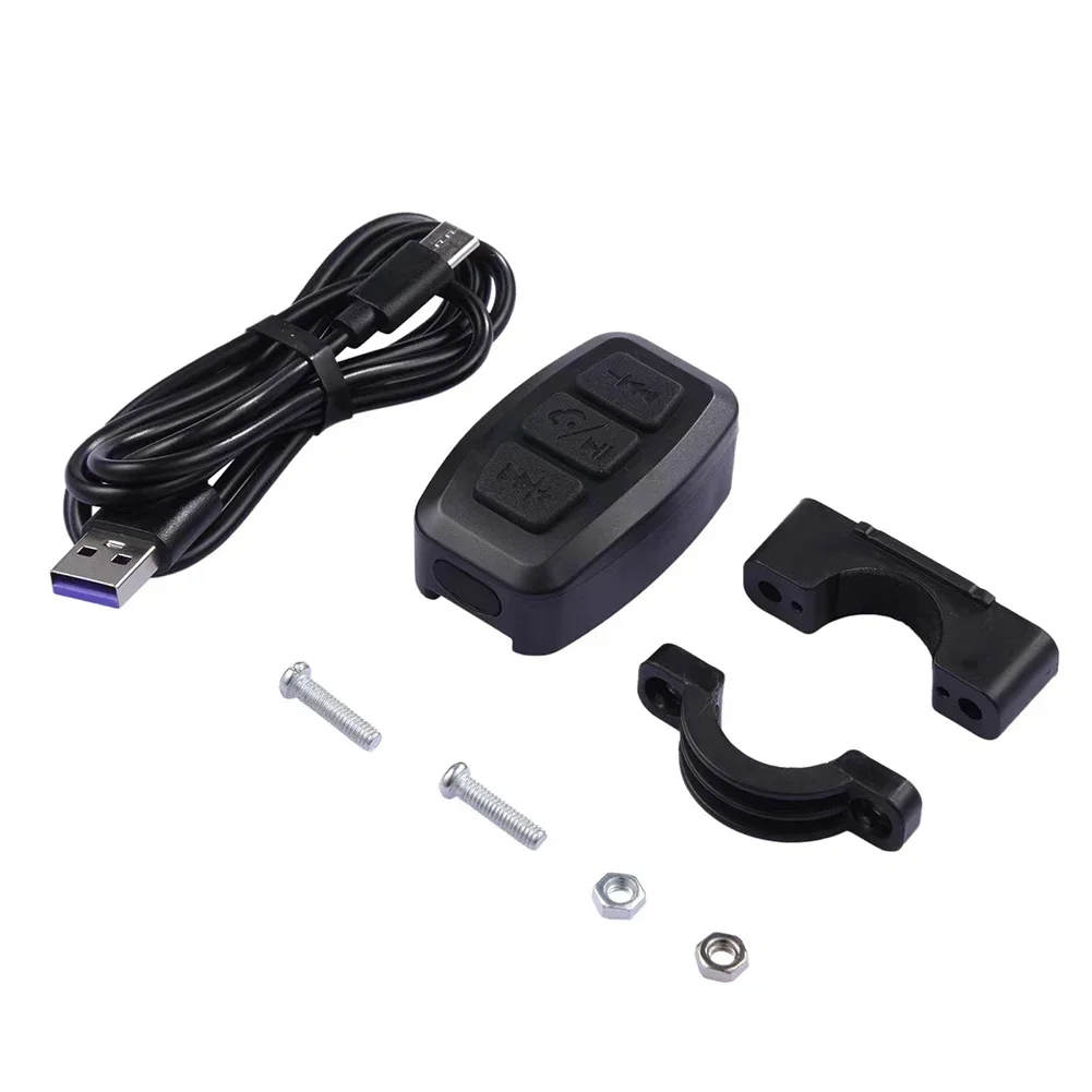 5V Black Wireless-compatible Remote Motorcycle Bike Handlebar Media Controller ABS Practical Accessories For Vehicles