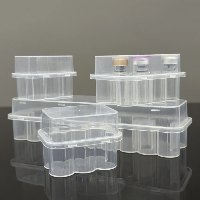 3/5/7/10mL Mini Box Transparent Storage Case Peptide Vial Refrigerator Organizer_voghion.com