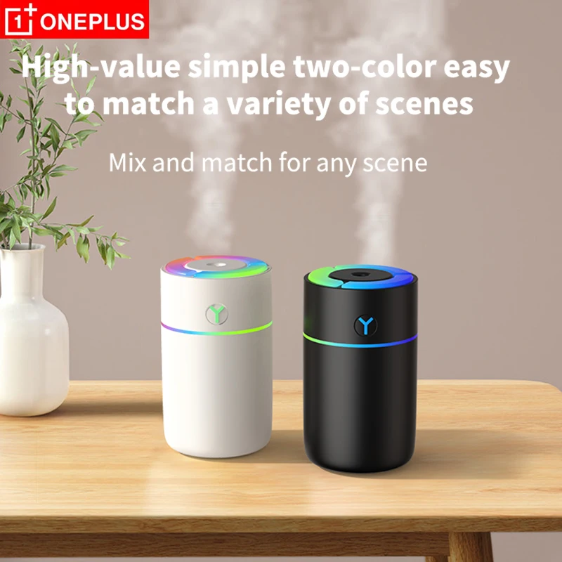 OnePlus Humidifier Oil Air purifier Aromatherapy Diffuser 230ml Portable Aroma Oil Diffuser USB Colorful Light Bedroom Car Desk