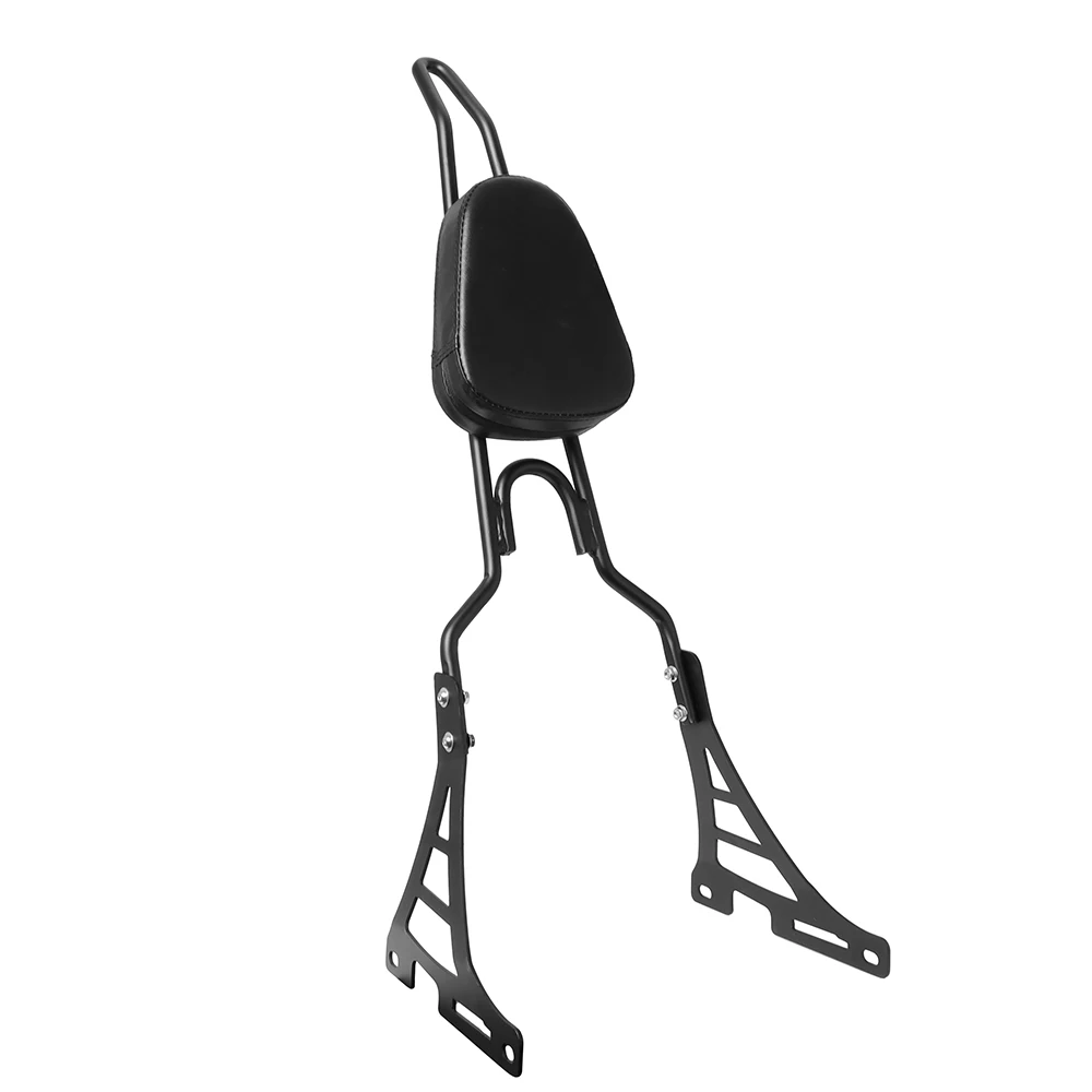 For Harley Sportster XL 883 1200 2004-2020 19 18 Motorcycle Black Rear Backrest Sissy Bar With Cushion Pad