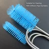 Aquarium Pipe Cleaning Brush Fish Tank Cleaner Tube Stainless Steel Water Filter Air Tube Flexible Double End Hose Accessories 6