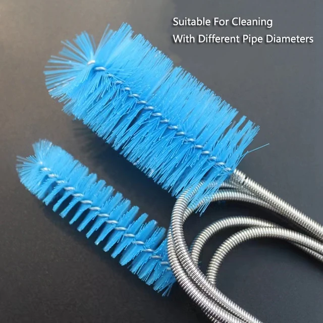 Aquarium Pipe Cleaning Brush Fish Tank Cleaner Tube Stainless Steel Water Filter Air Tube Flexible Double End Hose Accessories 6