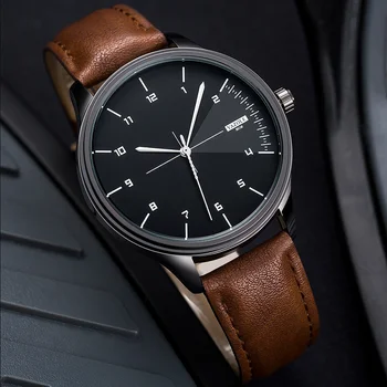 YAZOLE Top Brand Luxury Watch for Men Leather Quartz Wristwatches Men's Watches Casual Sports Wrist Watch Montre Homme