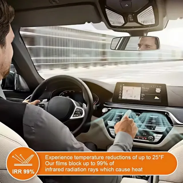 Llumar Universal Sun Protection Film: 98.9% IR Rejection, 50% Clarity, 99.9% UV Resistance - Privacy & Low Glare 3