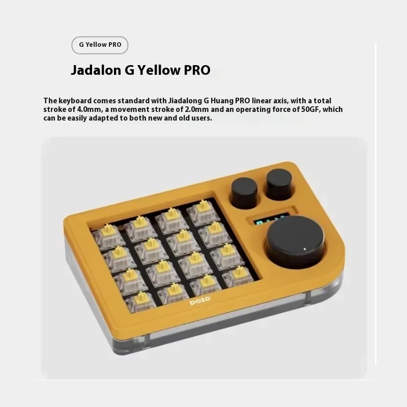 Doio-画面付きミニ番号メカニカルキーボード、ポータブルノート