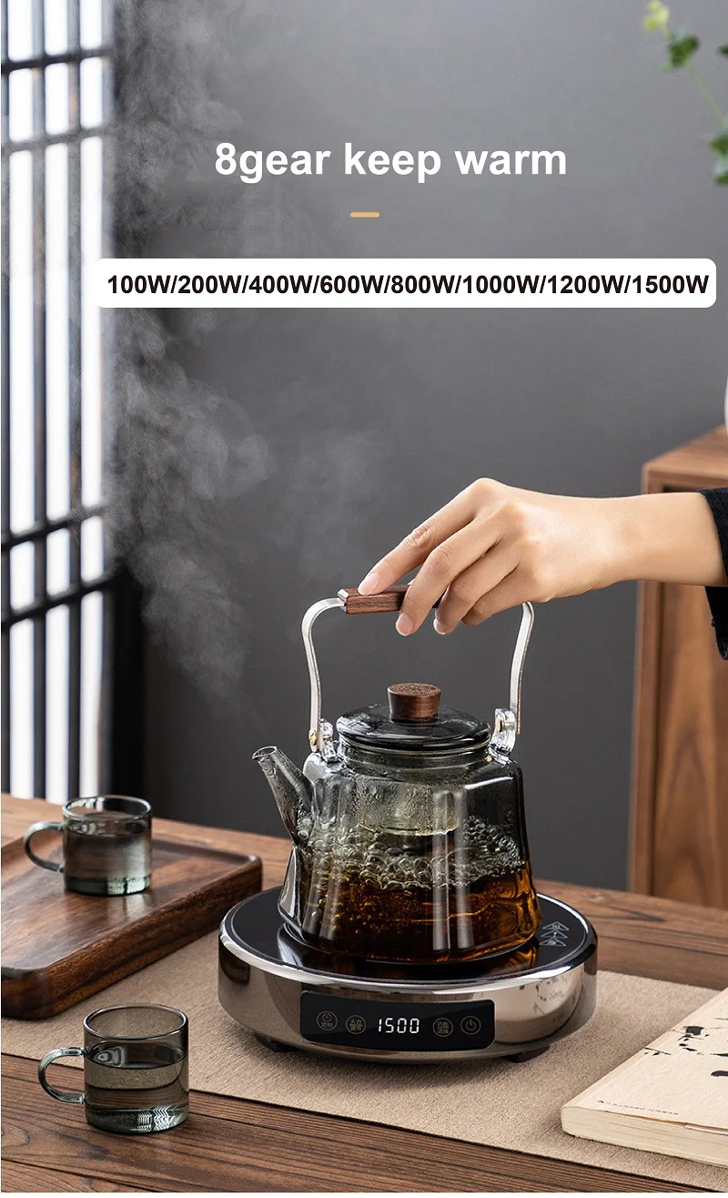 Description Picture 6 of item1500W Electric Ceramic Stove Tea Stove Electric Hot Plate Heater Stove Heating Furnace Mini Portable Tea Maker Water Boiler 220V