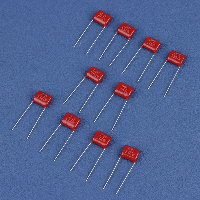 10Pcs 630V 22NF 0.022UF Capacitors Metallized Polypropylene Guitar Cap Film Caps For Electric Guitar Bass