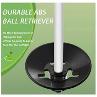 Set of 3 Golf Putting Green Flagstick Flag Stick for Yard Portable Fiberglass 2-Section Golf Pole Pin Flagpole Mini Golf Set 2