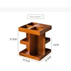 Retro Solid Wood Desktop Rotating Multilayer Cosmetic Storage Box Storage Rack Wooden Multilayer Perfume Rack Storage Artifact 6