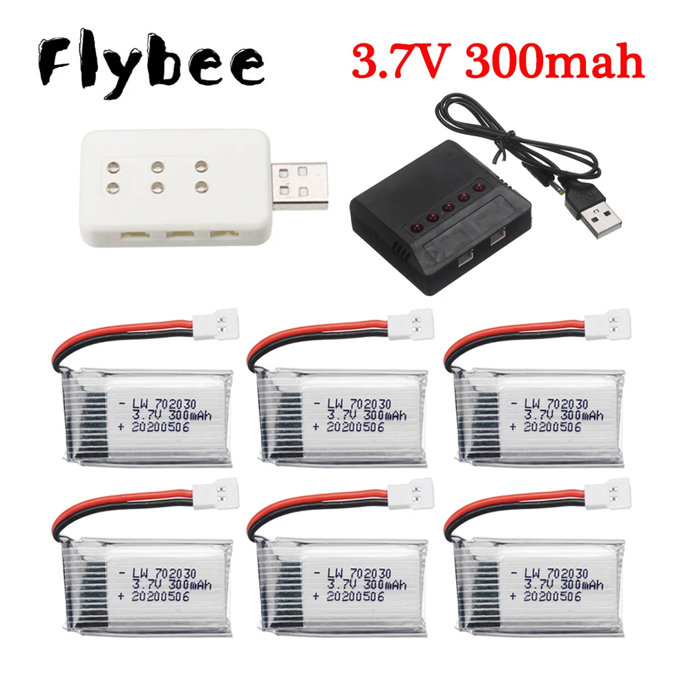 Chargeur Batteries 6 en 1 USB-C - Lot 1 à 6 Batteries