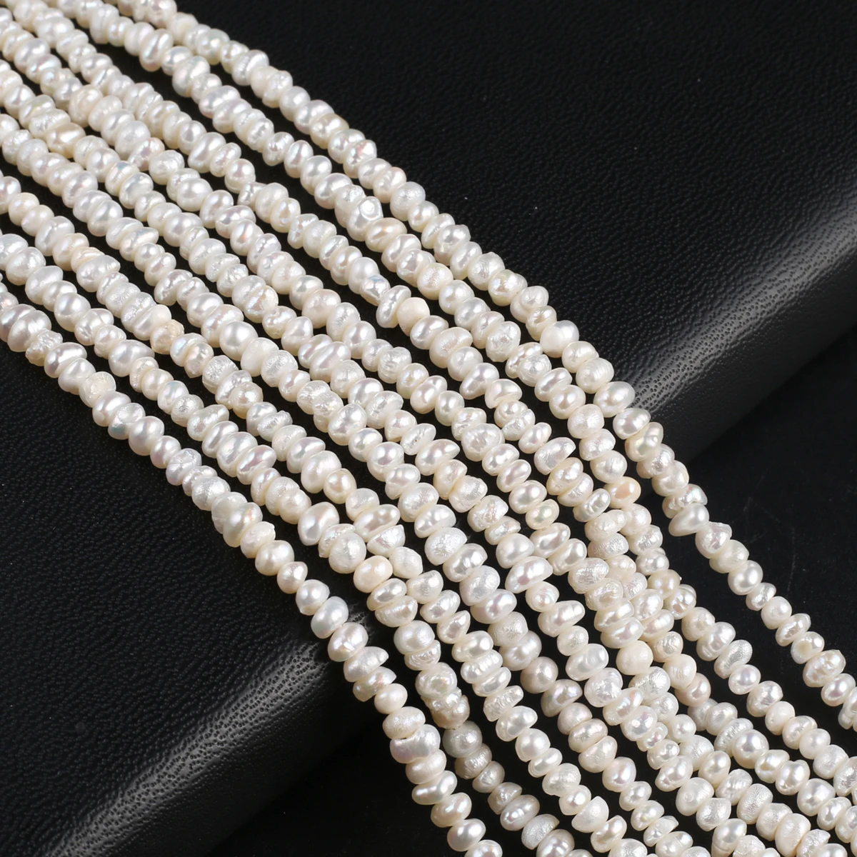 100% Natural Freshwater Pearl Irregular Beads for Jewelry Making DIY Bracelet Necklace Accessories size 2-3/3-4mm