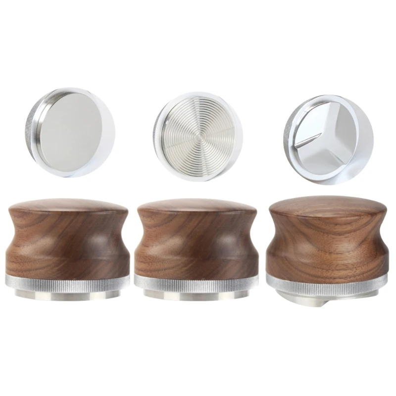 

Темпер для кофе из нержавеющей стали, 53 мм, ореховое дерево, молоток для кофейного порошка, дистрибьютор, Прямая поставка