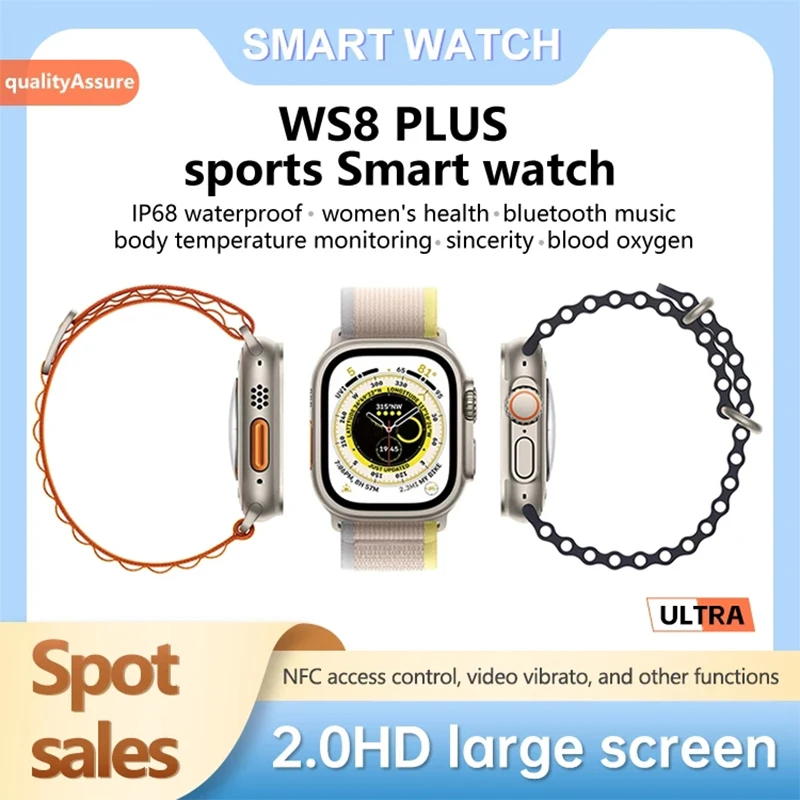 2022 ο Iwo ø 8 Ʈ ġ   Ʈ   ڽ, NFC GPS 49mm ð  Andirod ȭ Pk W27 