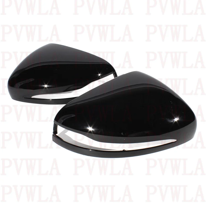 Pair Black Painted Mirror Housing Cover Cap A1678112100 A1678112200 For Benz W464 W167 X167 2019 2020 2021 2022 2023