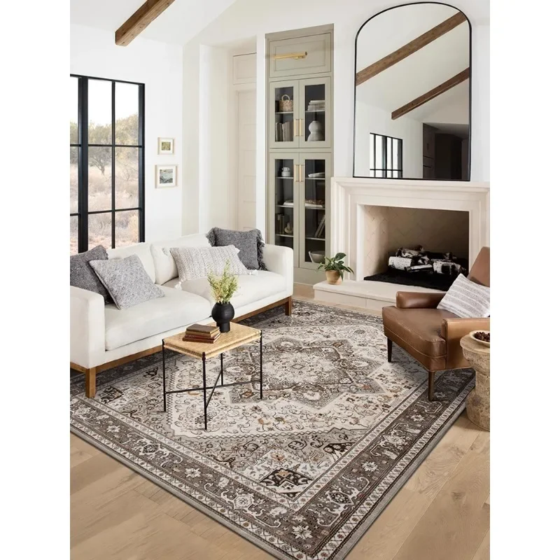 Pratoni Europe Persia Style Carpet Living Room Sofa Bedroom Study Kitchen Entrance Door Mat Non-slip Light Luxury Home Decor Rug