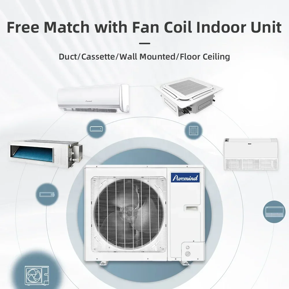 Air ConditionerPuremind Gree Central AC Unit Air Conditioner High Quality Mini VRF System Cooling Heating HVAC 8-33kW For Househ