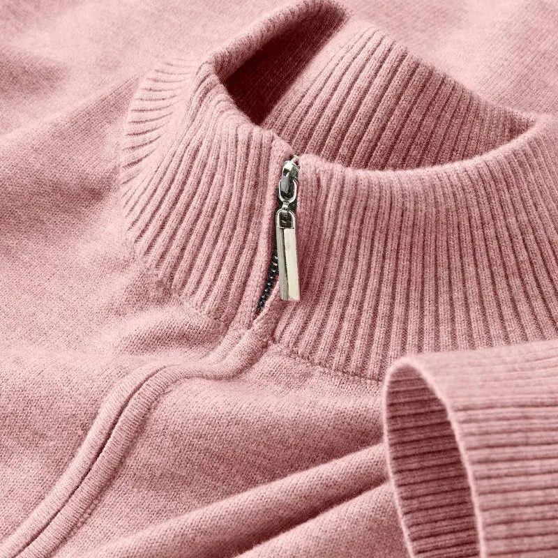 Men Turtlenecks Cardigan Half Zip Pullover Sweaters Knit Solid Color Long Sleeved Polo Sweater Male Casual Daily Warm Coats