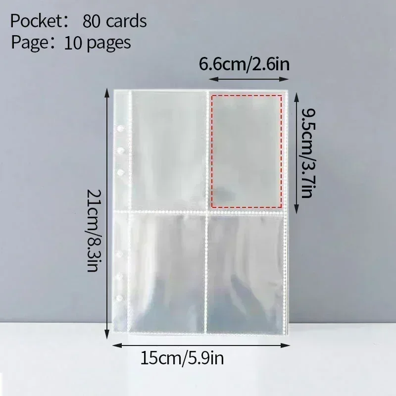A5 3 Inch Photo Card Kpop Card Binder School Stationery Photocard Holder Photo Album Book Binder Filler Pages