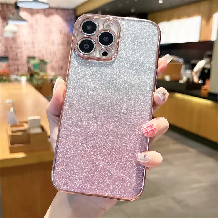 Glamorous Glitter Sequins Shockproof TPU Bumper Phone Case