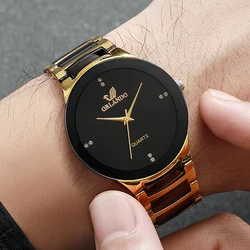 Couple's Fashion Stainless Steel Band Analog Quartz Watch Set (1PC Men Watch)