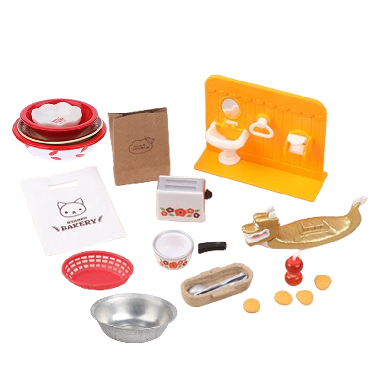 

1:12 миниатюрная машинка для кукольного домика для хлеба, кухонный нож, тарелка, кастрюля, кухонная посуда, кухонный набор для готовки, аксессуары для кукол
