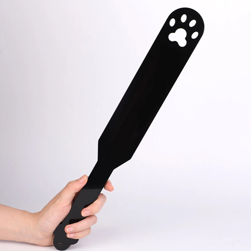 40CM Acrylic Horse Whip Spanking Paddle for Equestrian Riding Floggers Bat Tail Design for Sensory Play