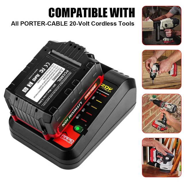 Li-Ion Battery Charger Fast Charge For Stanley Black And Decker