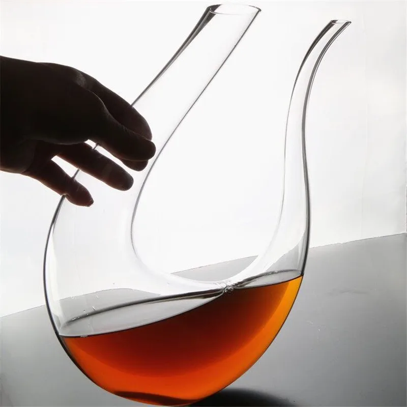 Wine aerator pourer wine aerator decanter 1700ML Wine Decanter Swan Red Wine Snuggie Decanters Hand Blown Bar Party Carafe Lead-free Fashion Crystal Champagne Aerator Set