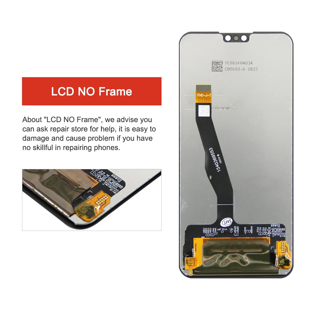 Substituição do Conjunto do Digitador do Tela Táctil Exposição do Lcd Huawei Y8s Jkm-lx1 Jkm-lx2 Jkm-lx3 - Image 4