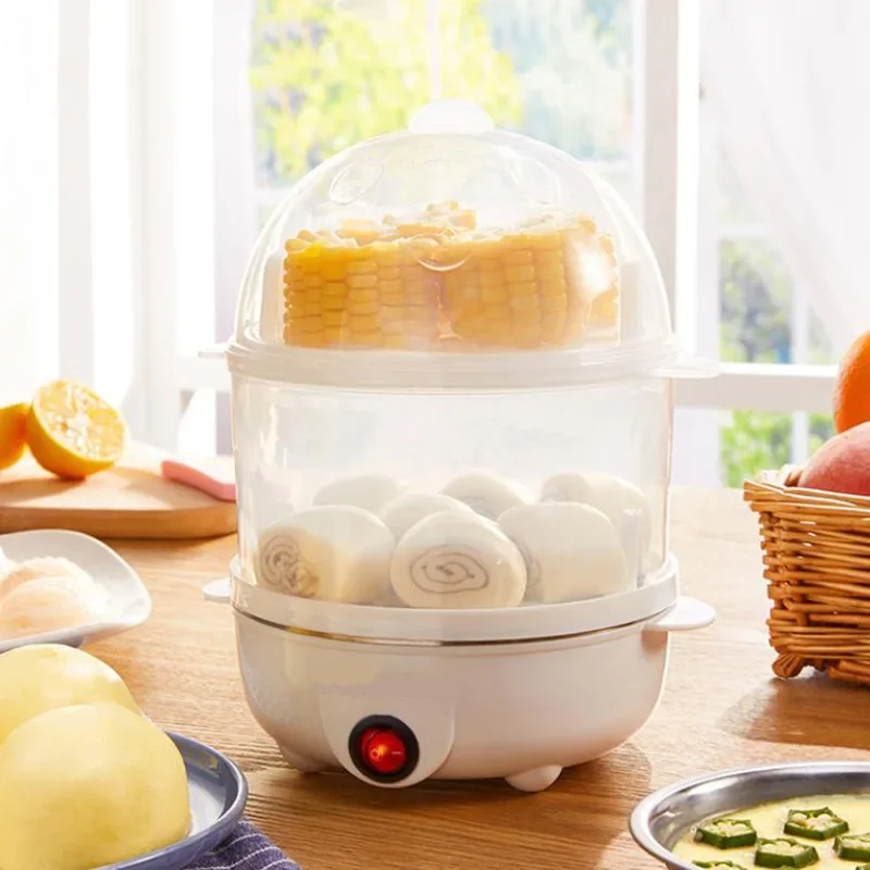Electric Egg Steamer Machine Multifunction Egg Boiler Cooker Pan Corn Milk Rapid Breakfast Cooking Appliances for The Kitchen 2
