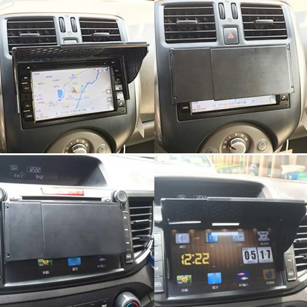 Universal Navigation Hood Car GPS Sunshade Cover For 5.5-10 Inch Car GPS Navigation Screen Visor Sunshade Car Monitor Sun Visor