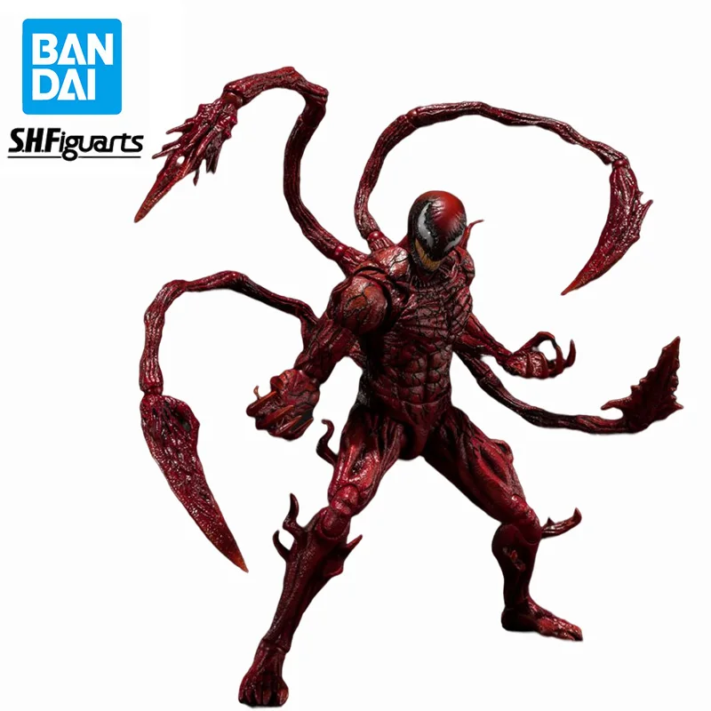 Original Bandai Shf Marvel Universe Venom 2 Massacre Cletus Kasady Pvc