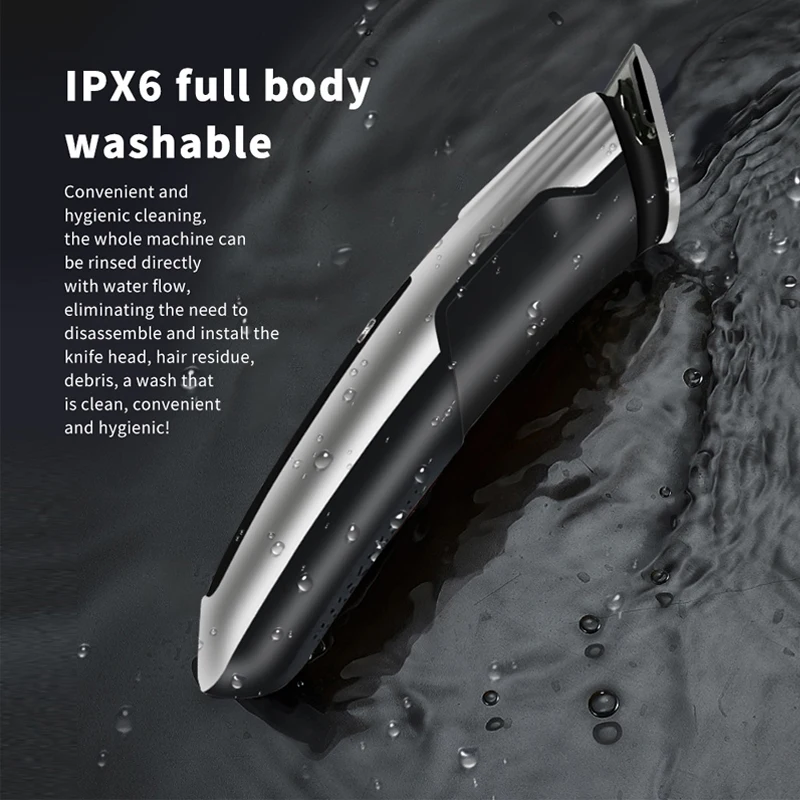 WAIKIL Professional Men's Barber Set Multi functional Hair clipper Nose Hair Trimmer USB Charging Cordless Razor Styling Tool 5