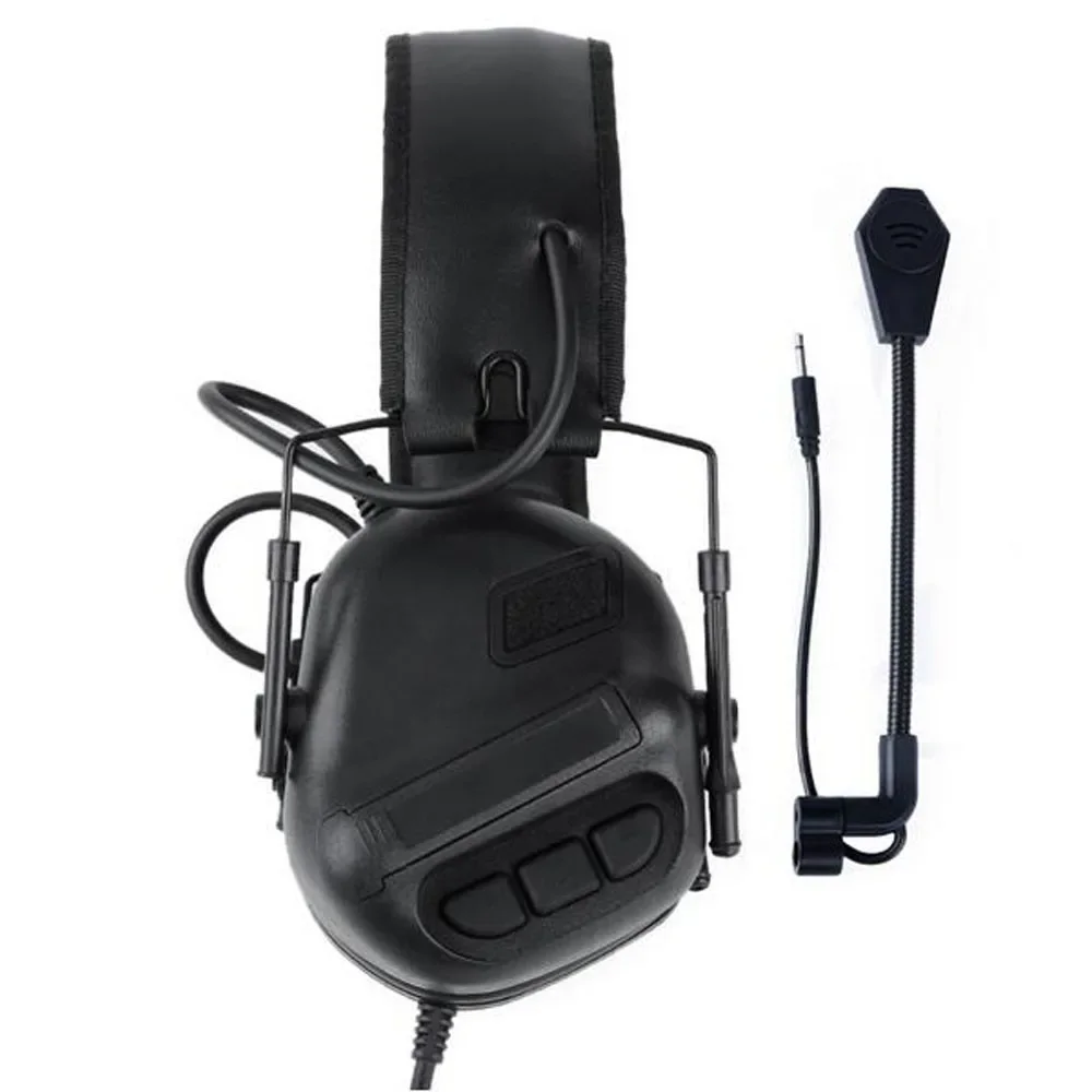 Tactical Headset Headphone Military Ear-muffs Shooting Headsets Hunting Hearing Protector Ear Protective earmuff use with PTT
