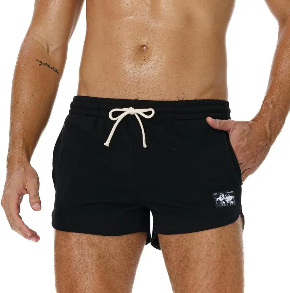 AIMPACT Casual Running Jogger Split Shorts Classic Comfortable Unisex Gym French Terry Custom Logo Mens Sweat Shorts 2