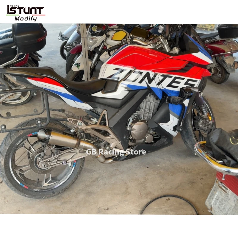 Motorcycle Exhaust System Escape Modify Front Link Pipe Connecting 51mm Muffler For ZONTES ZT310R 310R ZT310T ZT310X 2018-2022 - Image 6