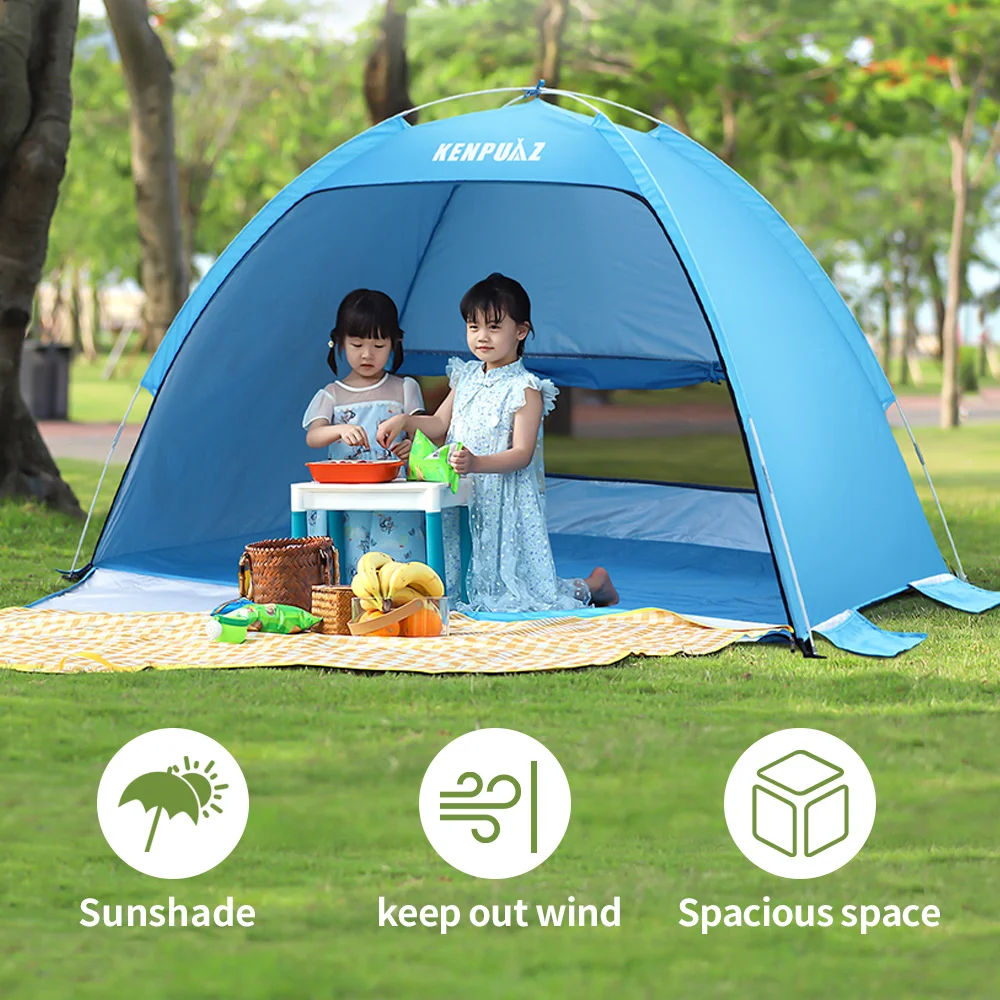Tente De Plage Pop-up Instantanée - Protection UV 50+ - Pour 1 à 3 Personnes - Pliable Et Légère (1,2 Kg)