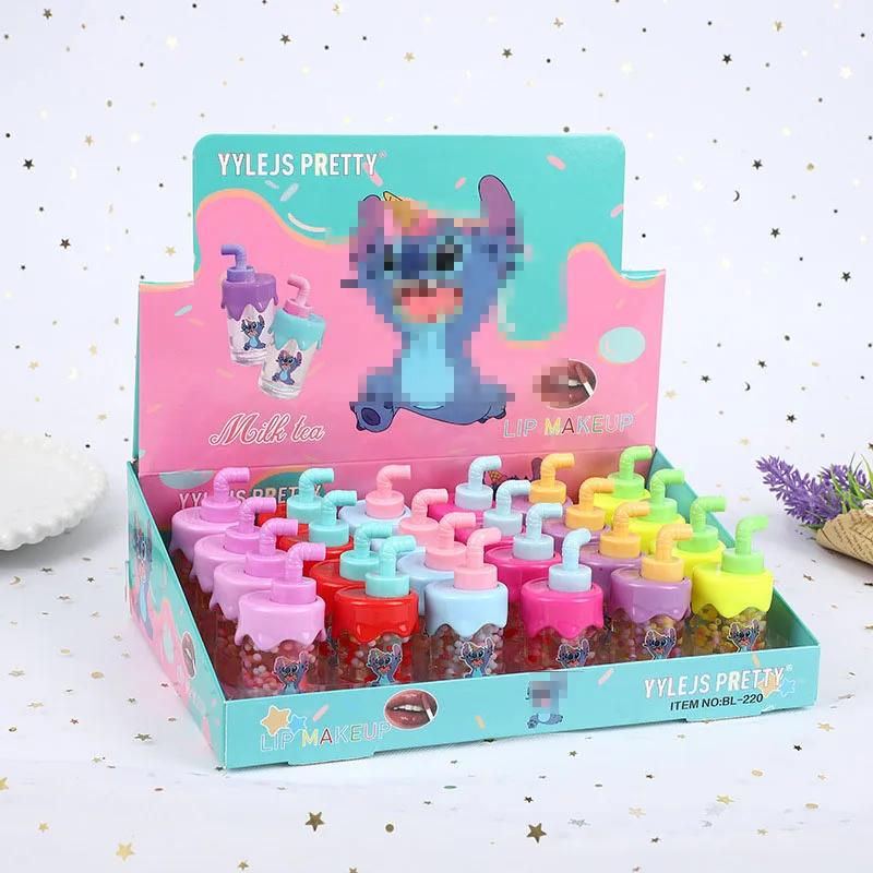 24Pcs Cute Cartoon Fruity Lip Gloss Set Party Favors 6 Colors Color Changing Lip Gloss Liquid Lipstick Lips Makeup 2