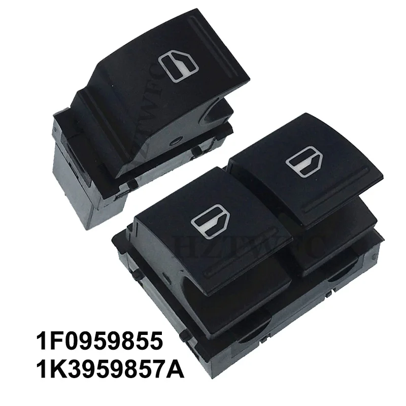 Electric Window Switch 1K3 959 857A for Volkswagen Caddy 2K EOS Golf 5 6 GTI Passat B6 CC Tiguan Seat Ibiza LEON ALTEA TOLED