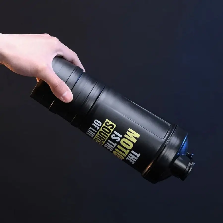 GIANXI Sports Water Bottle Large Capacity Thickened Portable Sports Water Cup Graduated Fitness Seal Leak-Proof Shaker Cup sports water bottle